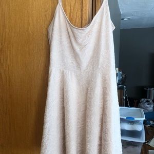 Cream Lace Skater Dress - size 10